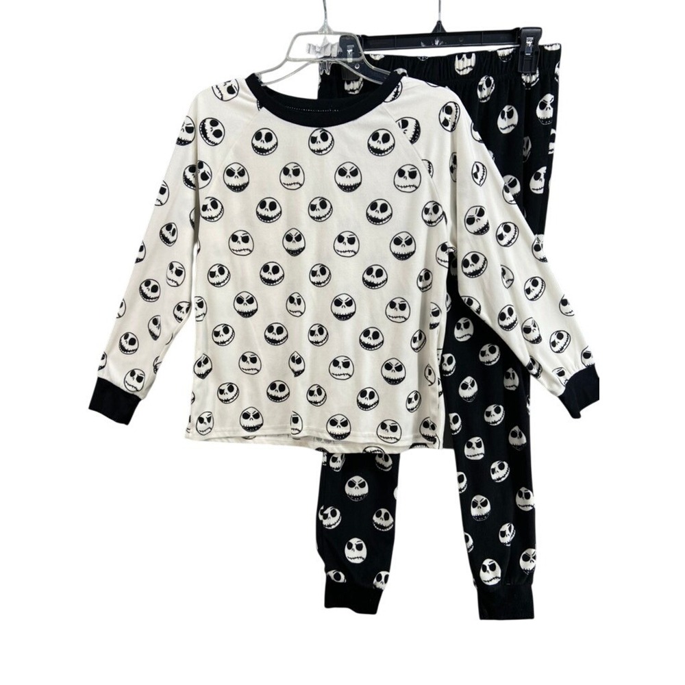 Disney Nightmare Before Christmas Pajamas Womens Sz S Jack Skellington Velour